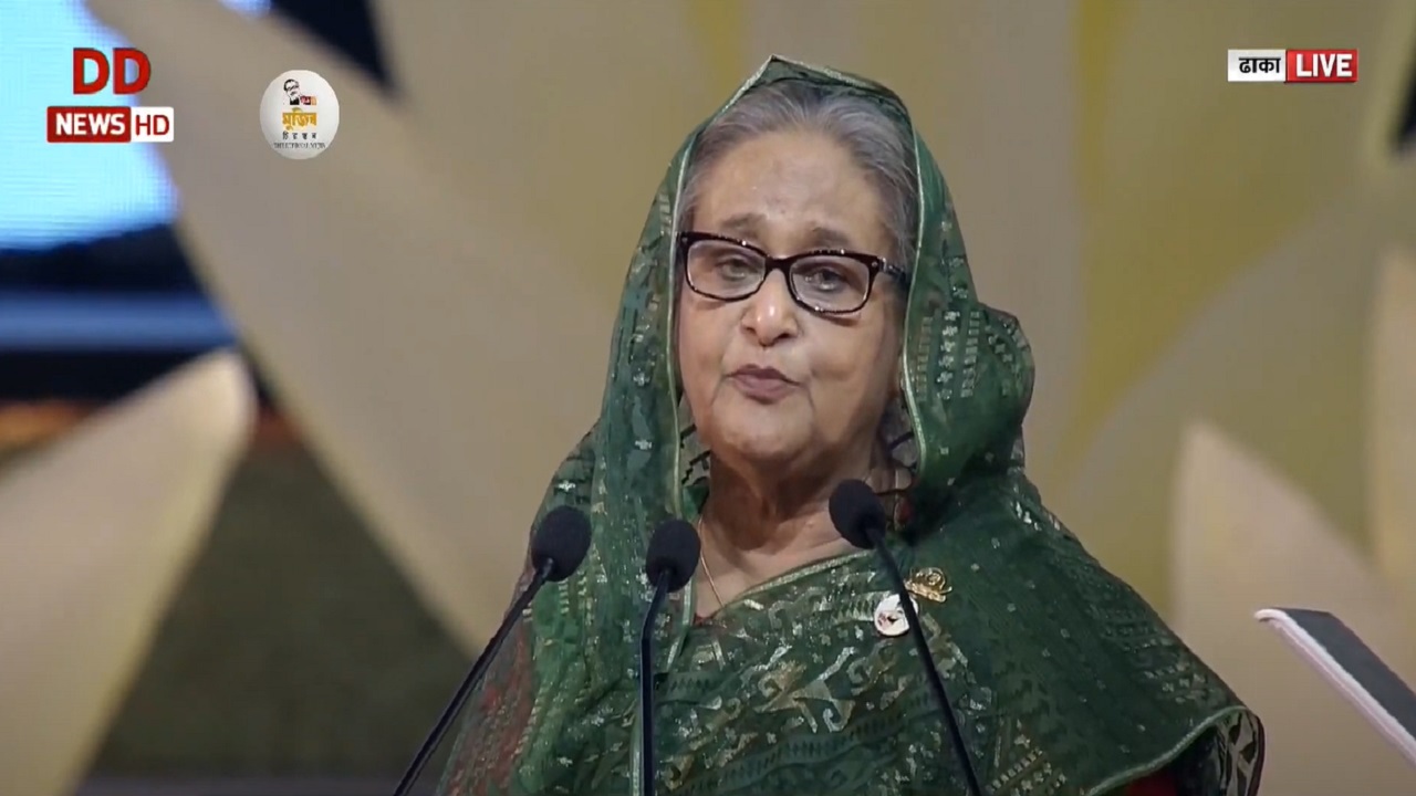 बांग्लादेश के राष्ट्रीय दिवस कार्यक्रम में प्रधानमंत्री शेख हसीना का संबोधन