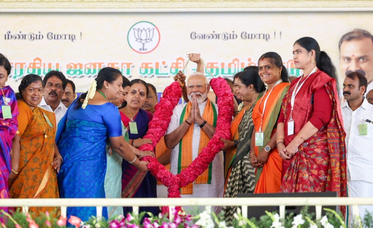 PM Modi campaigns in Tamil Nadu, Kerala ahead of general elections