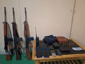Manipur police arrests 4 people with huge cache of arms and ammunition in Bishnupur