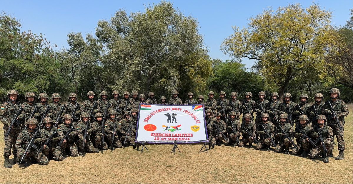 Indian Army contingent departs for Seychelles for joint military exercise “LAMITIYE-2024”