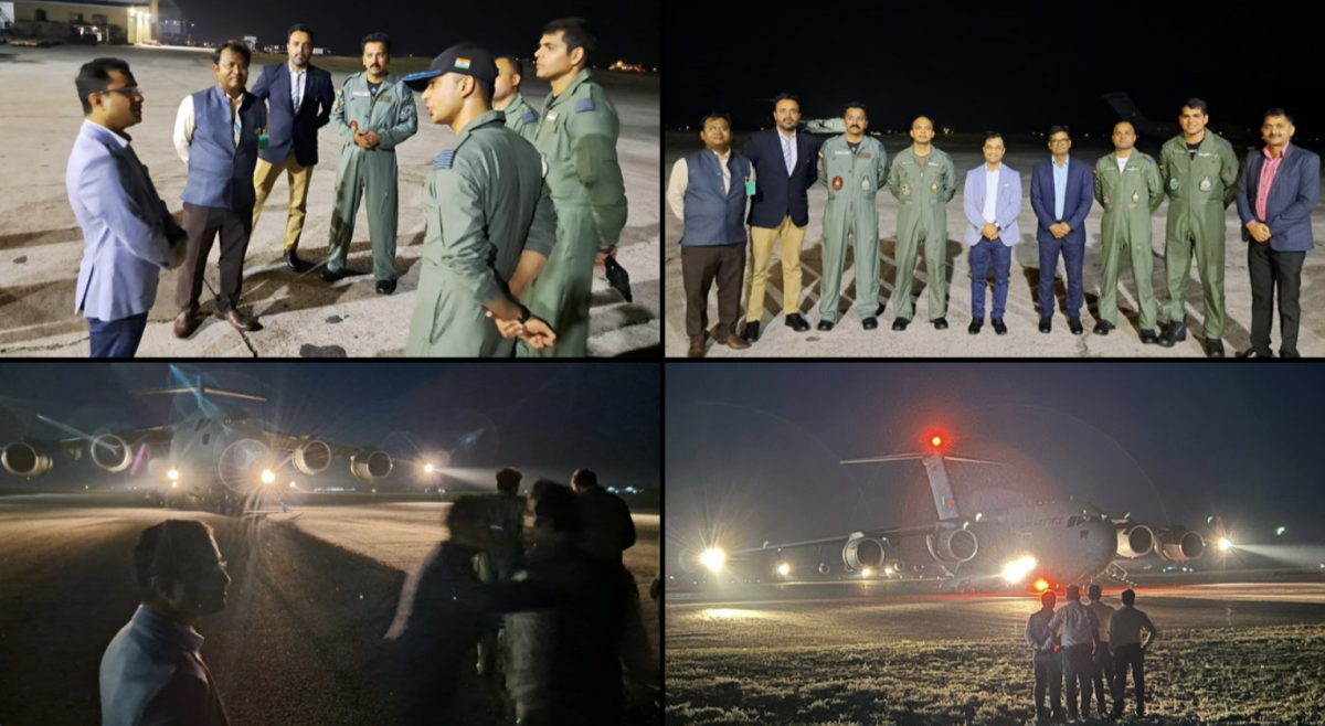 IAF team visiting Guyana to deliver the HAL-228 aircrafts as part of Line of Credit from India to Guyana