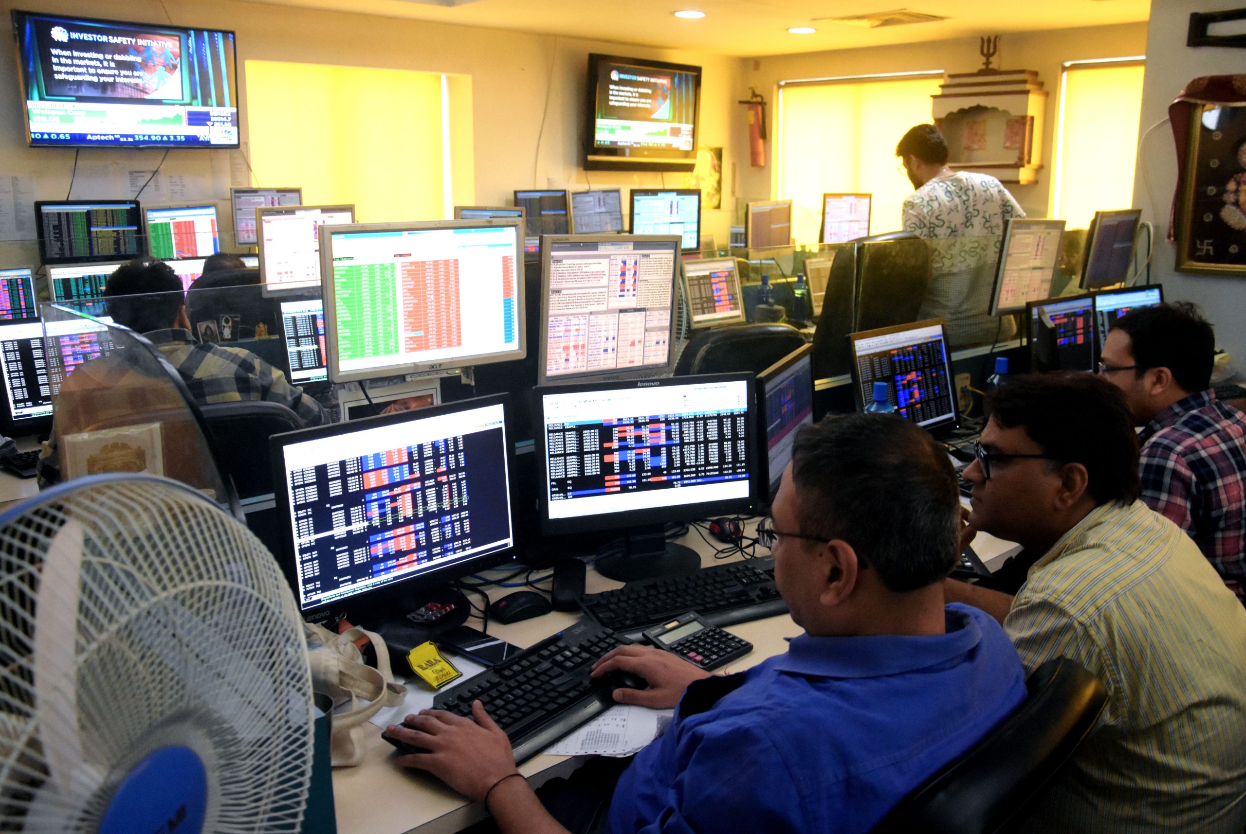 Indian stocks in green for second day after heavy sell-off