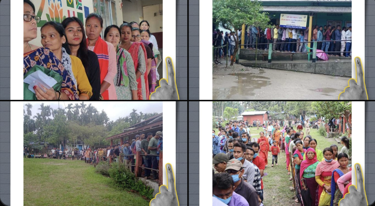 लोकसभा चुनाव 2024: असम में दोपहर एक बजे तक 45.88 प्रतिशत मतदान