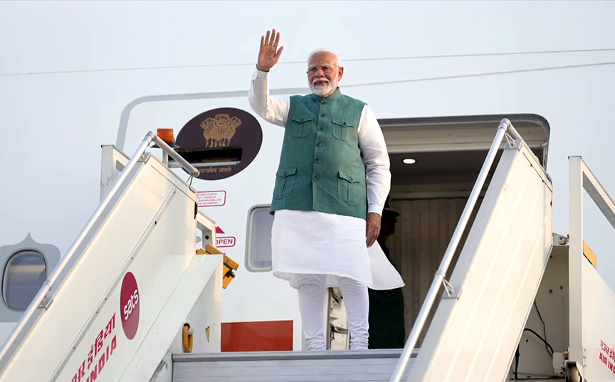 Prime Minister Modi returns to Delhi after attending G7 Summit in Italy