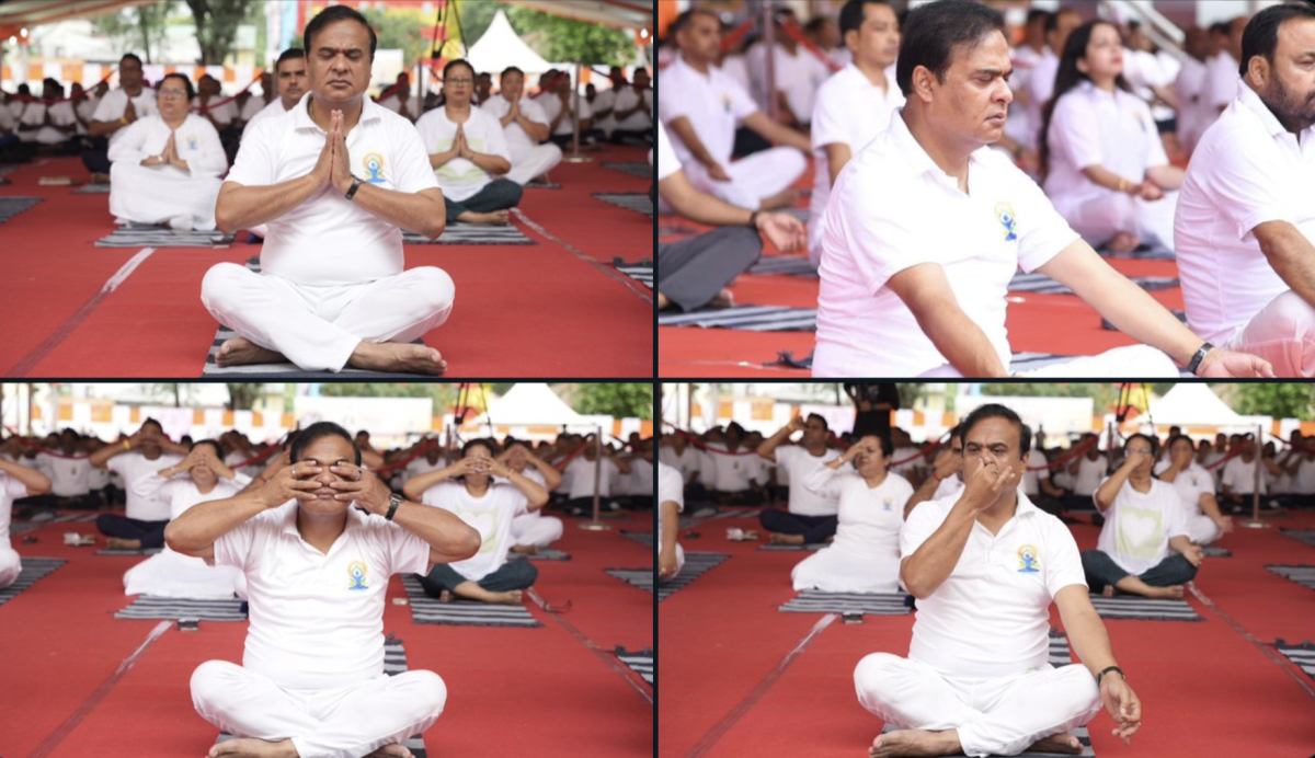 अंतरराष्ट्रीय योग दिवस पर असम के मुख्यमंत्री ने कहा- ‘फिट इंडिया के लिए योग करना सभी के लिए आवश्यक’