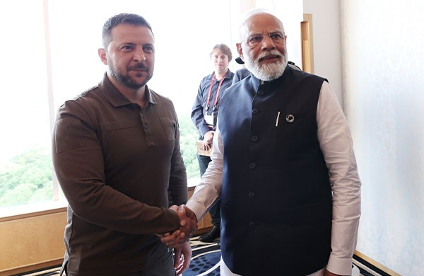 Zelenskyy invites PM Modi to visit Ukraine, both discuss Global Peace Summit