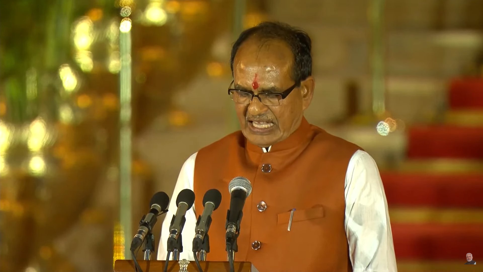 Shivraj Singh Chouhan sworn in for first time as Union minister in Prime Minister Modi’s 3.0 Cabinet