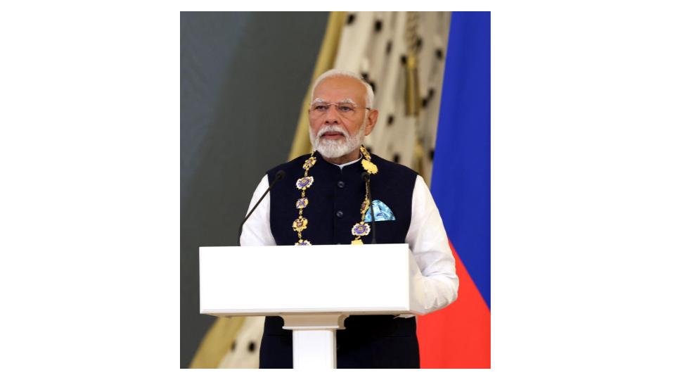 PM Modi calls Russia’s highest civilian award an Honour for 140 crore Indians