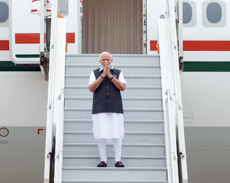 PM Modi leaves for Russia, Austria visit, to meet President Putin today