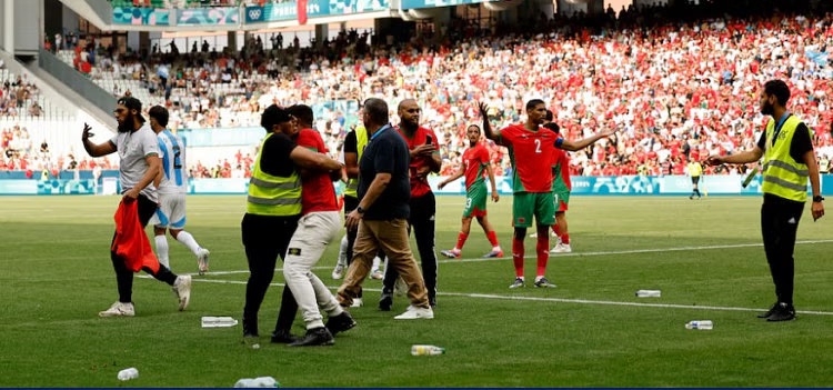 Paris Olympics: Argentina match against Morocco suspended as fans invade pitch