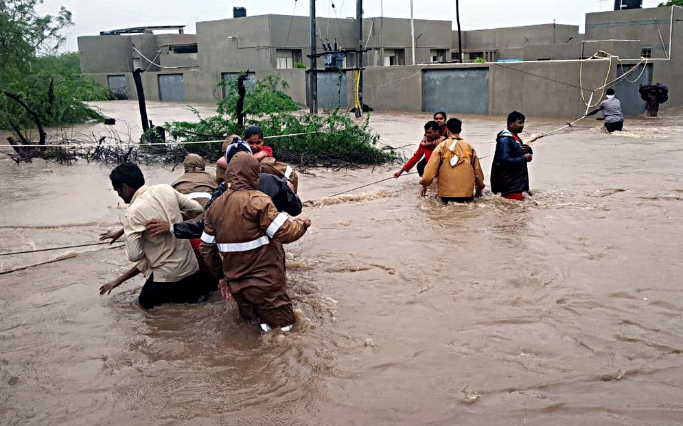 Gujarat floods: roads closed, bridge washed away in Jamnagar amid ongoing rescue operations