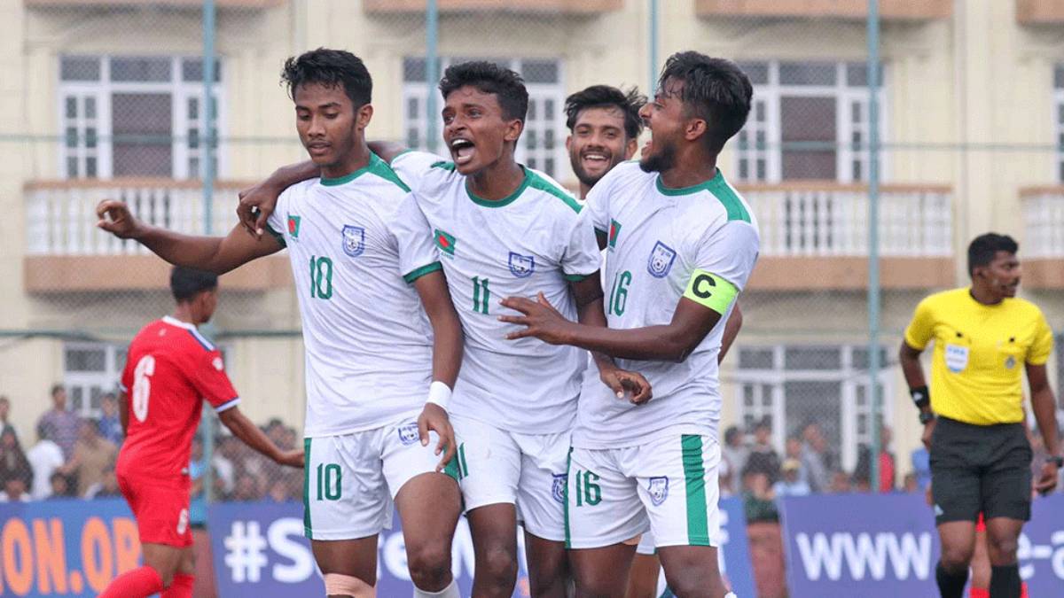 Bangladesh makes a historic win in SAFF U-20 Championship football tournament