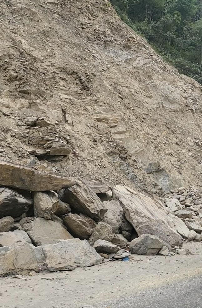 Landslides disrupt traffic across Nepal amid heavy rainfall