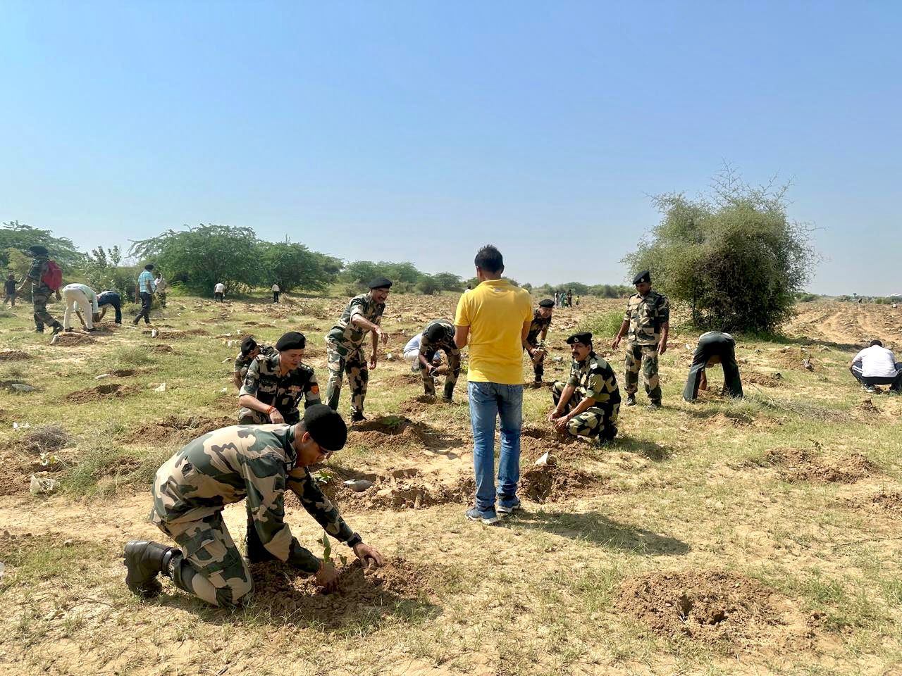 राजपूताना राइफल्स की 128 इन्फैंट्री बटालियन पारिस्थितिक कार्य बल ने 5 लाख से अधिक पौधे लगाकर बनाया विश्व रिकॉर्ड