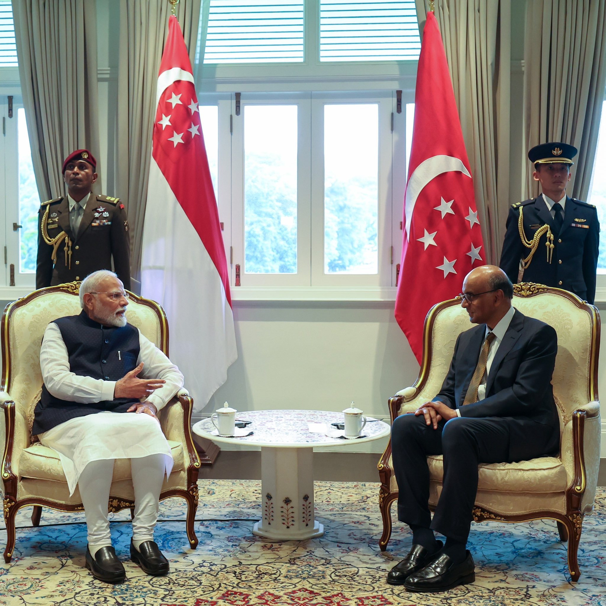 PM Modi calls on Singapore President Tharman Shanmugaratnam, thanks his “passionate support” to partnership with India