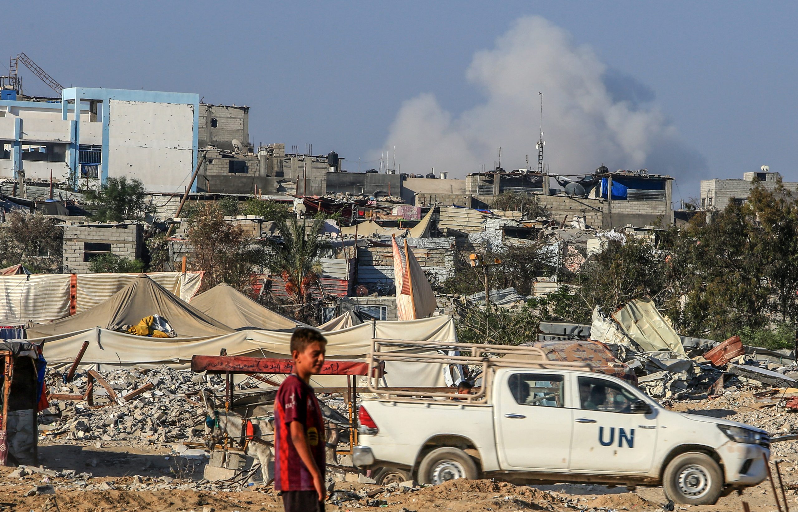 UN Palestinian refugee agency says six staffers killed in two airstrikes in Gaza