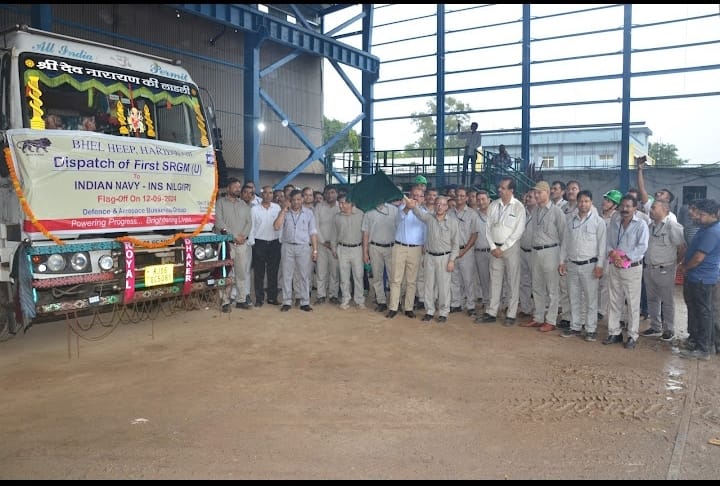 BHEL हरिद्वार ने भारतीय नौसेना के लिए बनाई पहली अपग्रेडेड एसआरजीएम तोप