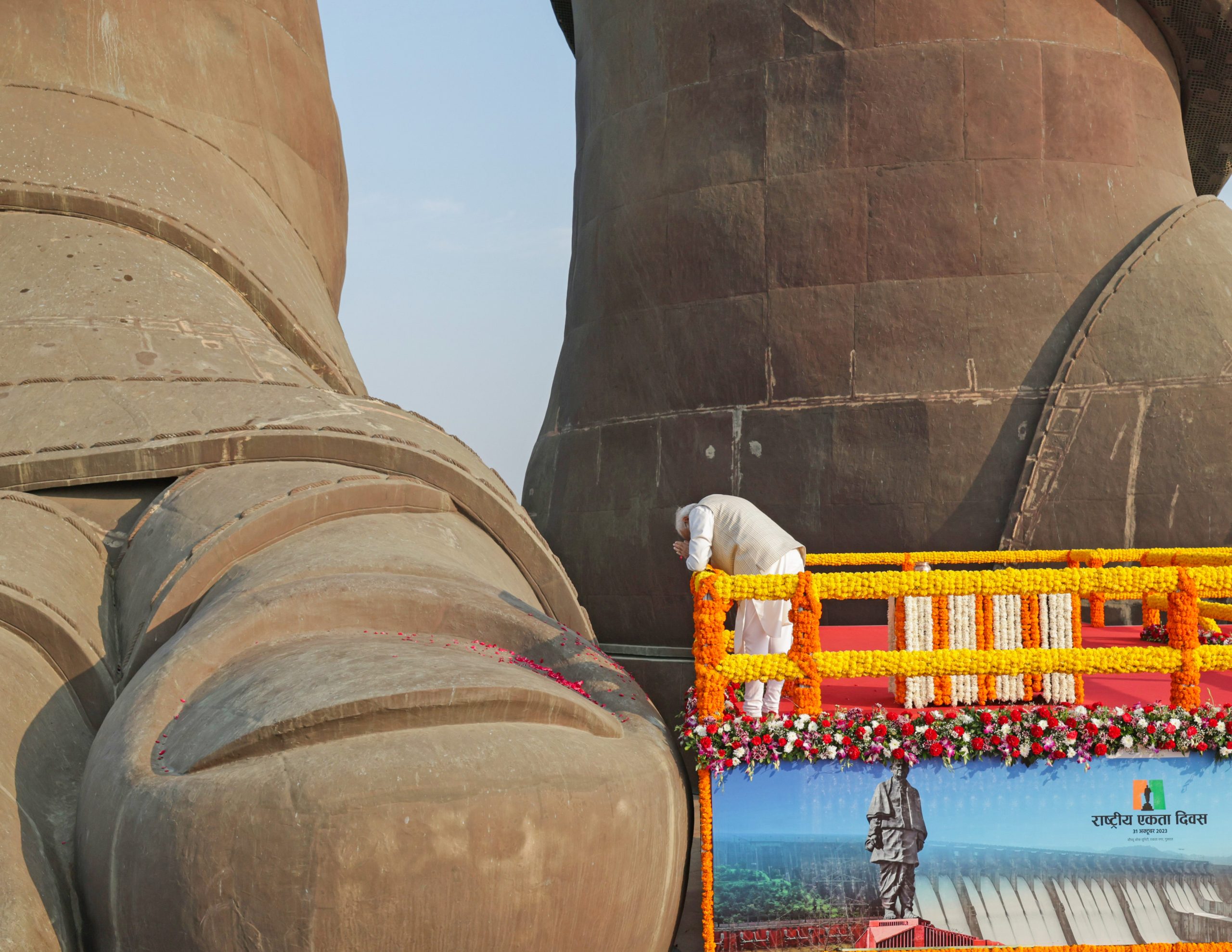 PM Modi pays tribute to Sardar Vallabhbhai Patel on National Unity Day at the Statue of Unity