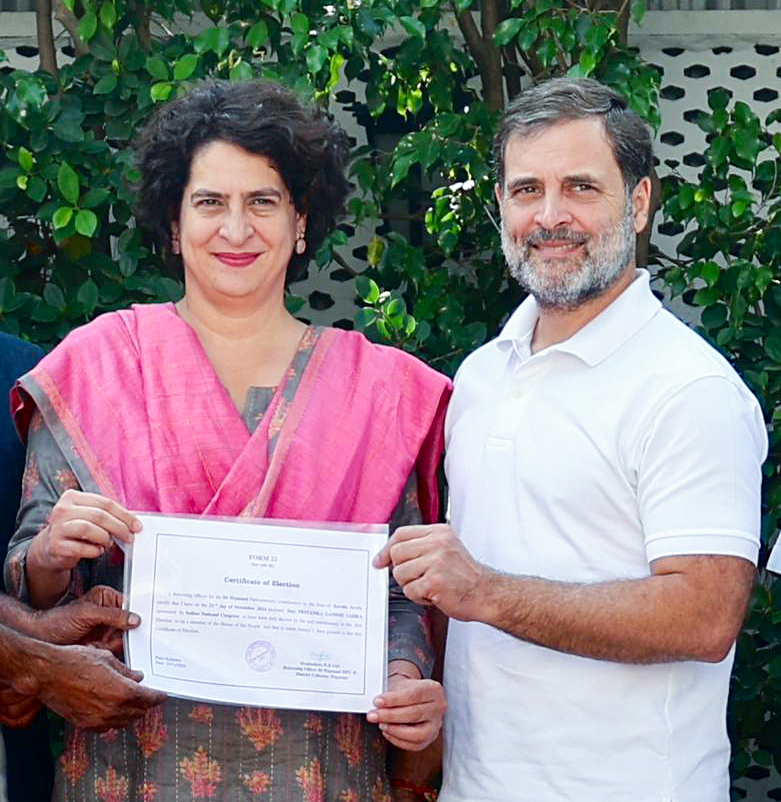 Congress leader Priyanka Gandhi Vadra takes oath as Lok Sabha MP