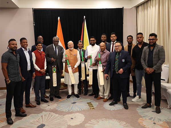 PM Modi interacts with Guyana’s cricket icons during historic visit