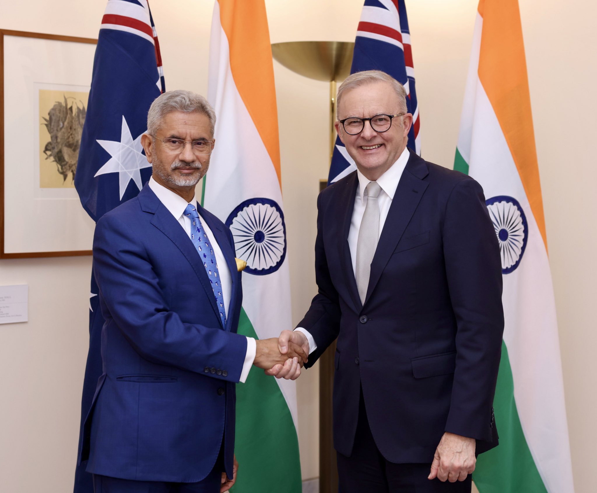 EAM Jaishankar meets Australian PM Albanese, praises strengthening India-Australia partnership