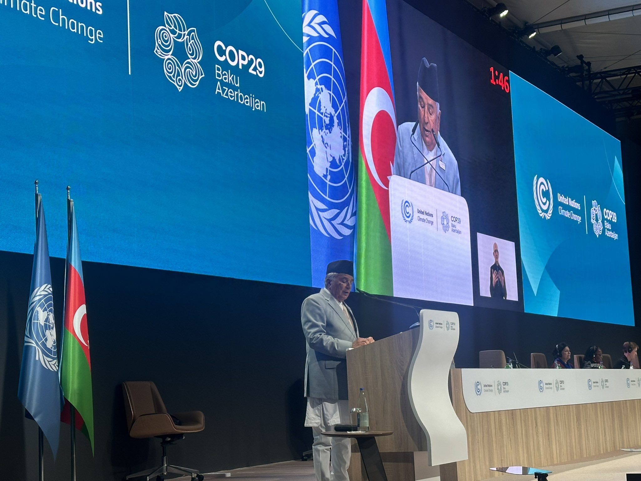 Nepal addresses COP29; meets Maldivian counterpart to join hands in climate negotiations