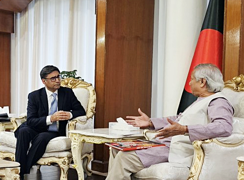 Foreign Secretary Misri meets Muhammad Yunus in Dhaka