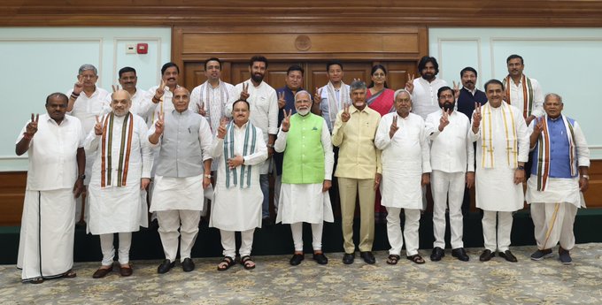 NDA leaders meet in Delhi to strategise on governance and coordination
