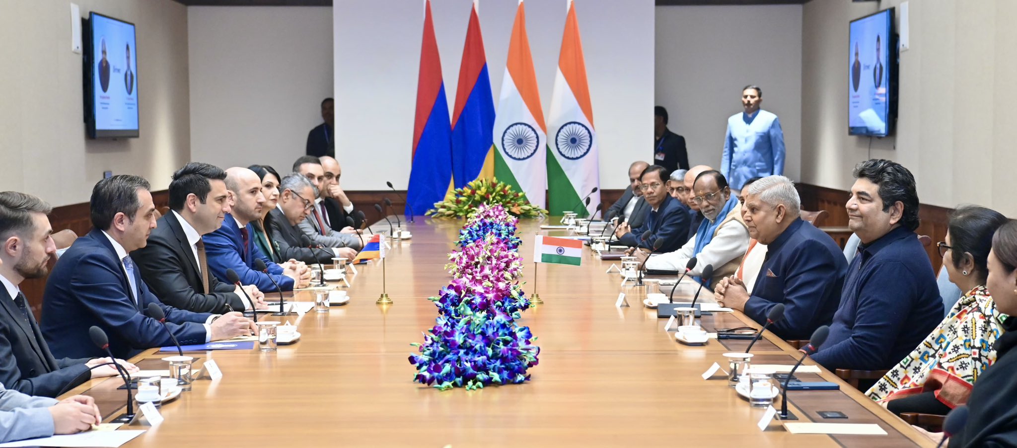 Vice President Dhankhar meets Armenian delegation, discusses boosting trade and ties