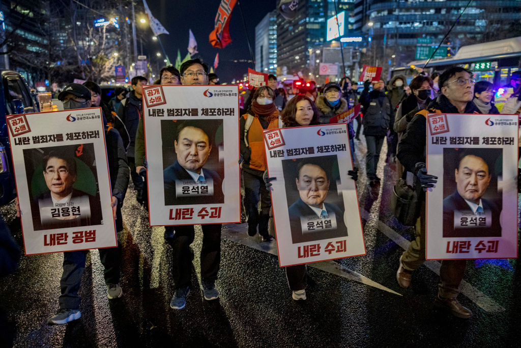 South Korea police raid Yoon office over failed martial law as impeachment vote looms