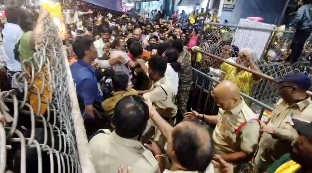 Andhra: Four killed in stampede at Tirupati temple; CM Naidu orders relief measures