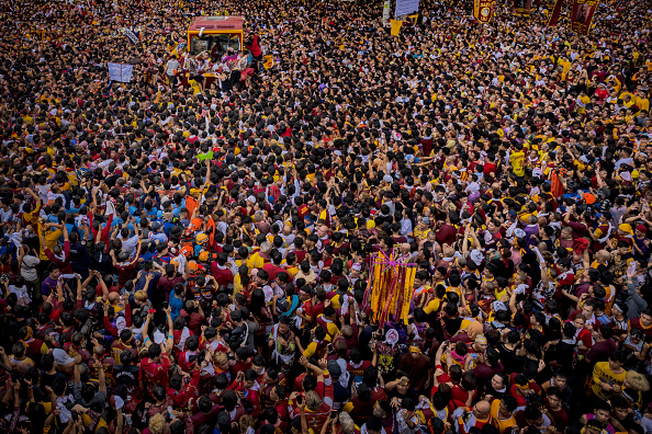 Philippines’ Black Nazarene procession draws hundreds of thousands of devotees