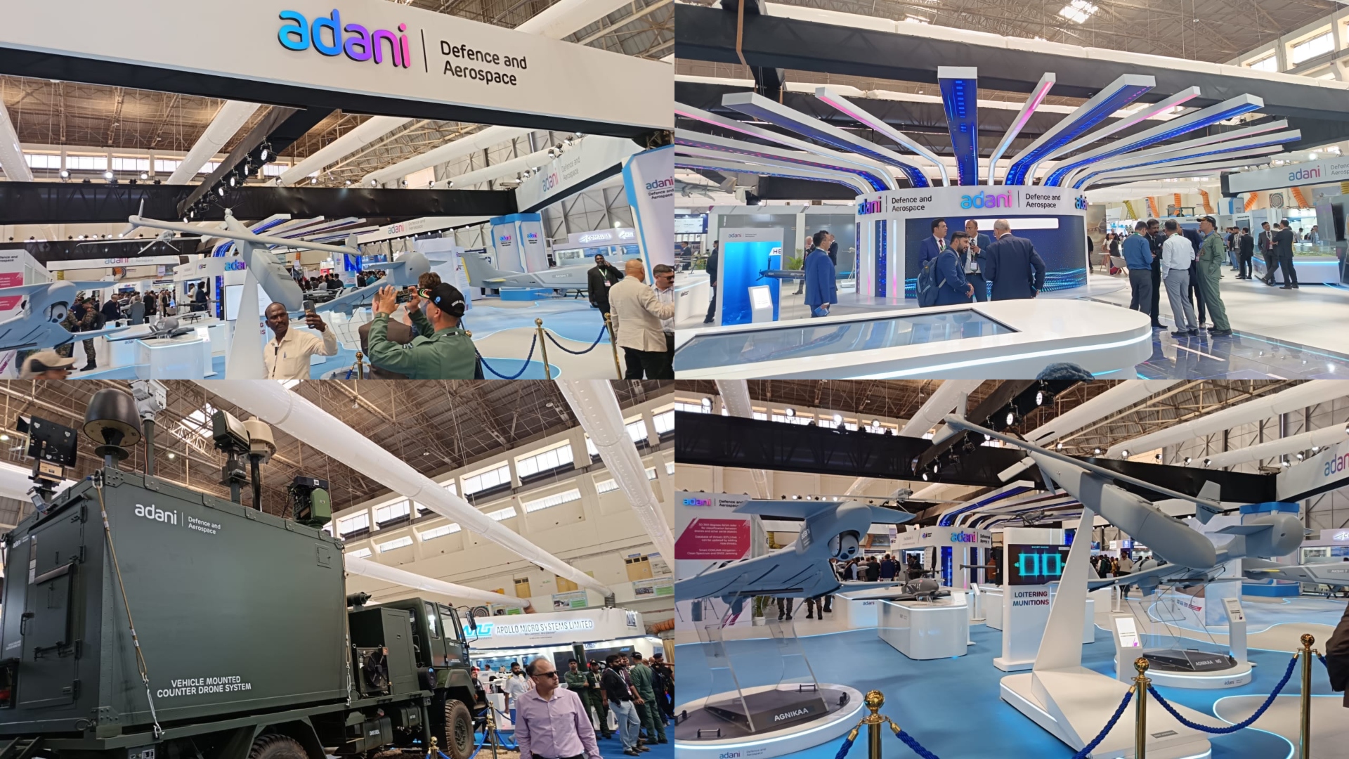 Adani’s Defence and Aerospace stall showcases futuristic warfare tech at Aero India 2025