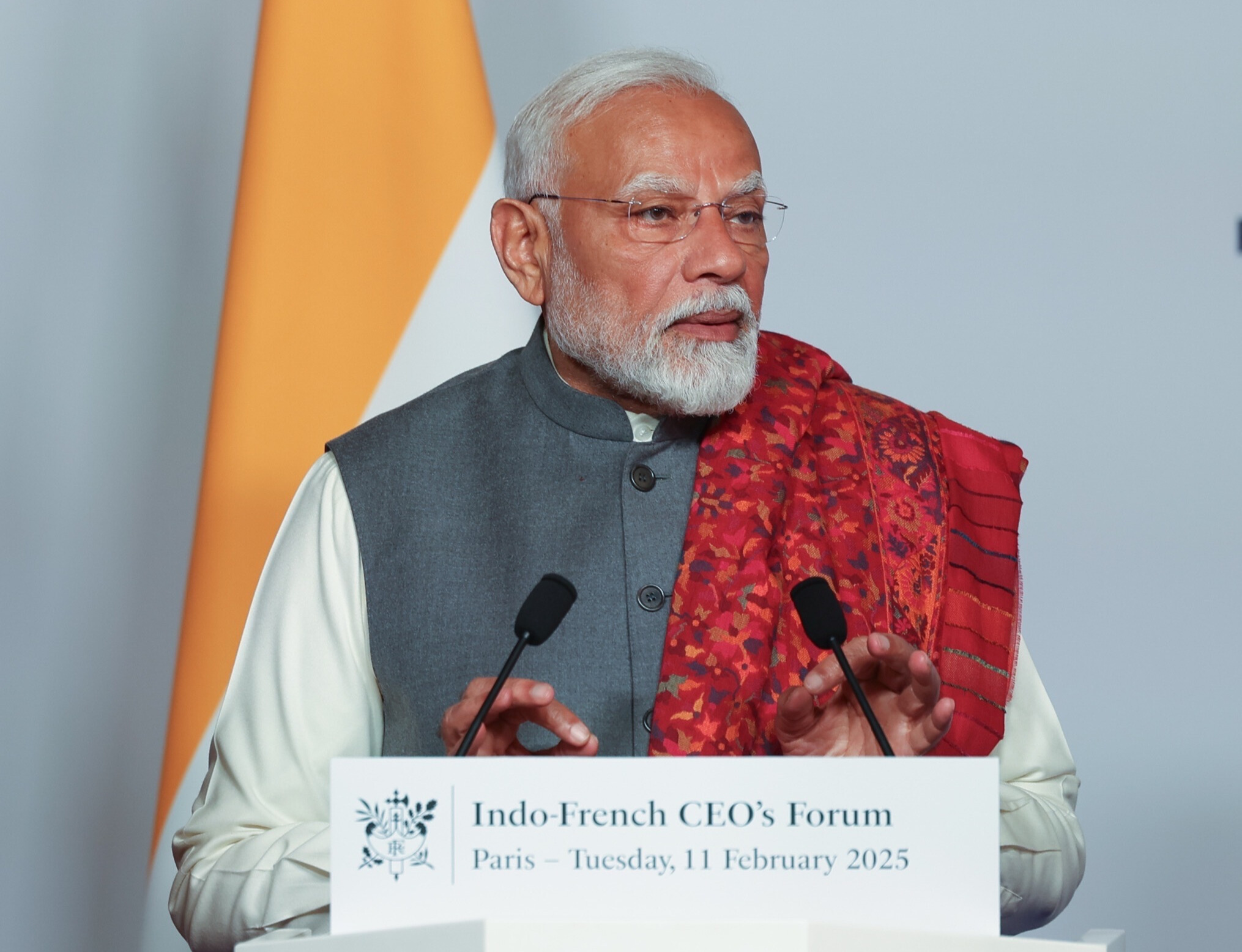 “Convergence of brightest minds from India and France”: PM Modi at CEO Forum in Paris