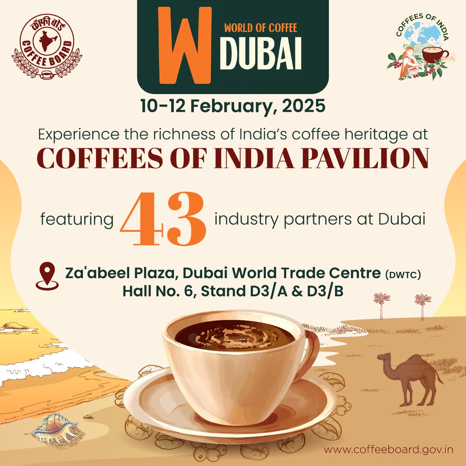 India showcases premium coffee at World of Coffee Dubai 2025