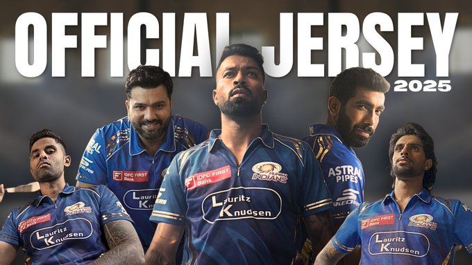 Mumbai Indians unveil jersey ahead of IPL 2025, retains iconic blue and gold palette