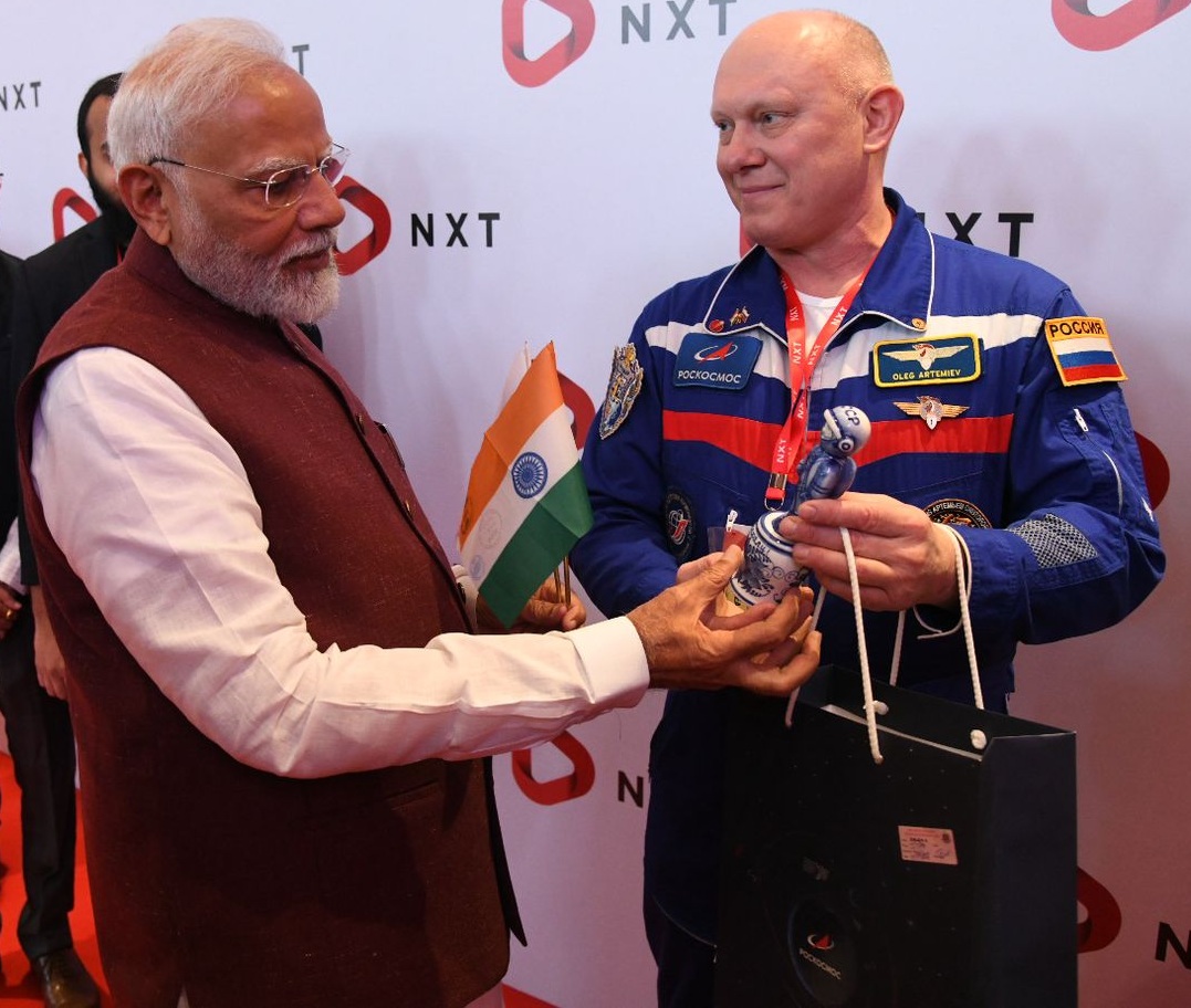 PM Modi meets Russian cosmonaut, highlights historic space ties with Russia