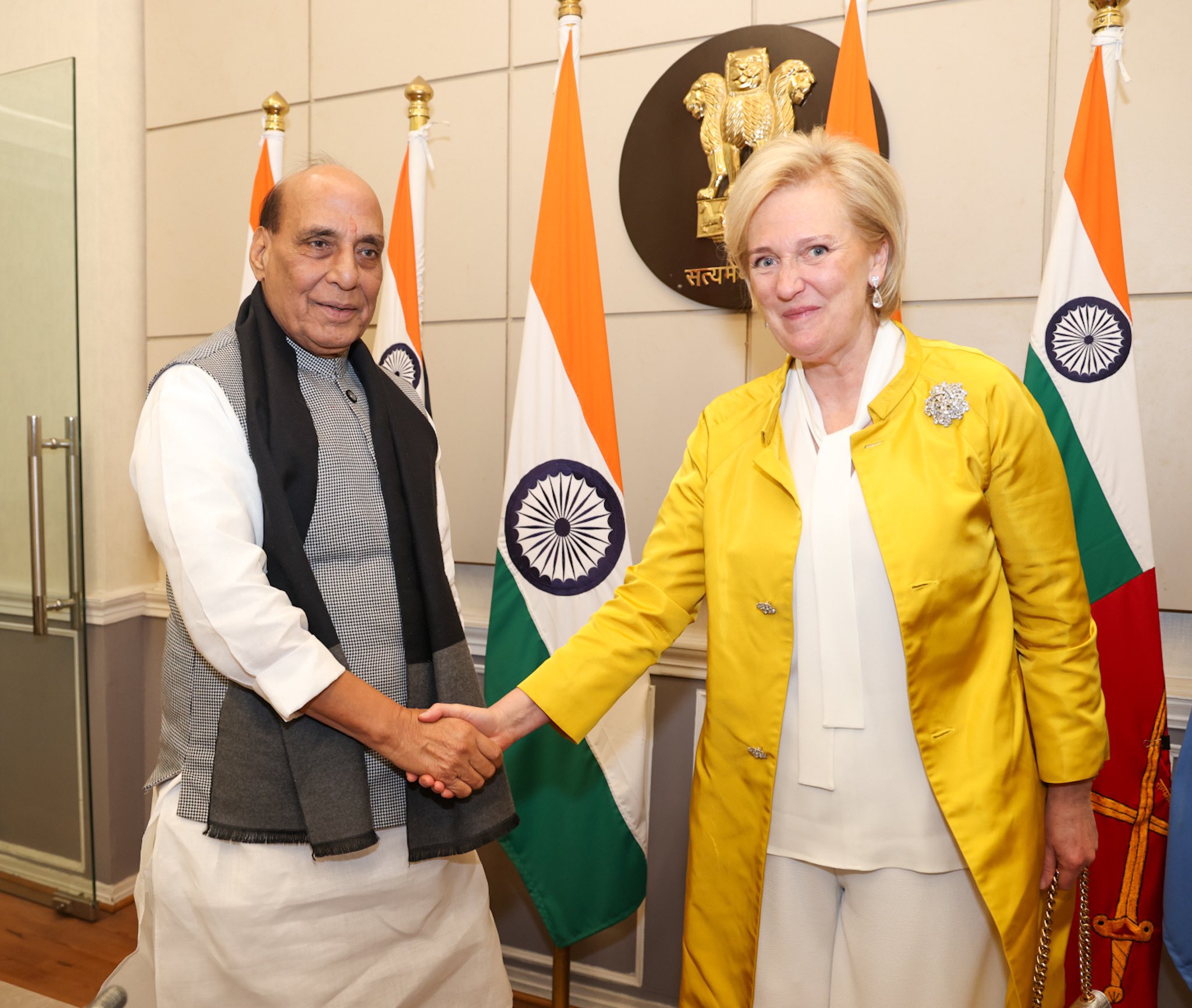 Defence Minister Rajnath Singh meets Belgian Princess Astrid, explores Indo-Pacific Defence Cooperation