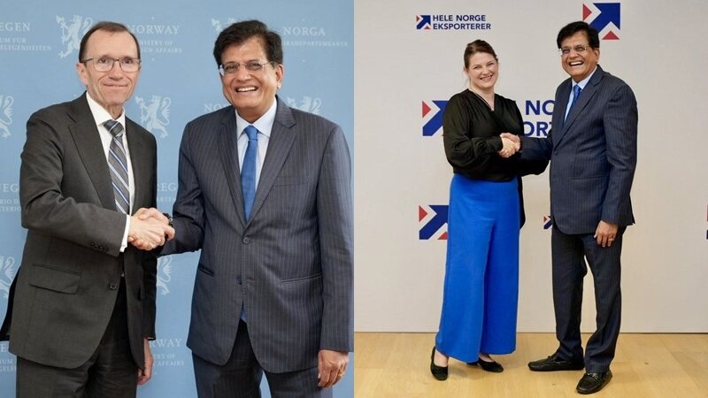 Goyal holds talks in Oslo to strengthen India-Norway trade & investment ties