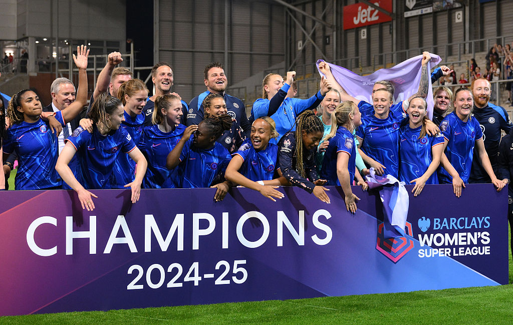 Chelsea beat Man United 1-0 to win sixth straight WSL title
