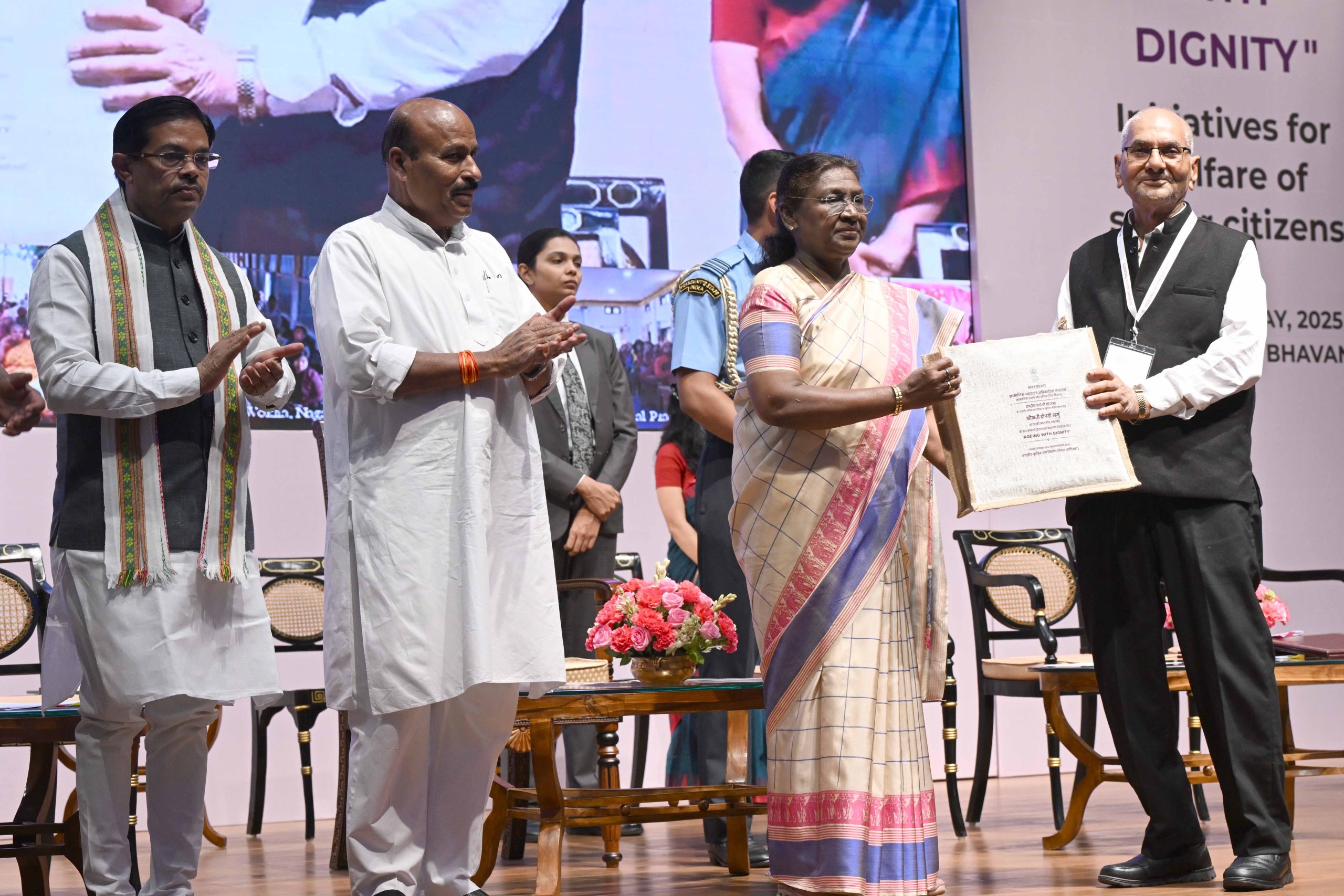 President Droupadi Murmu launches ‘Ageing with Dignity’ initiatives for Senior Citizens at Rashtrapati Bhavan