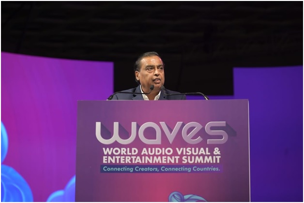 Mukesh Ambani unveils India’s vision for global entertainment revolution at WAVES 2025