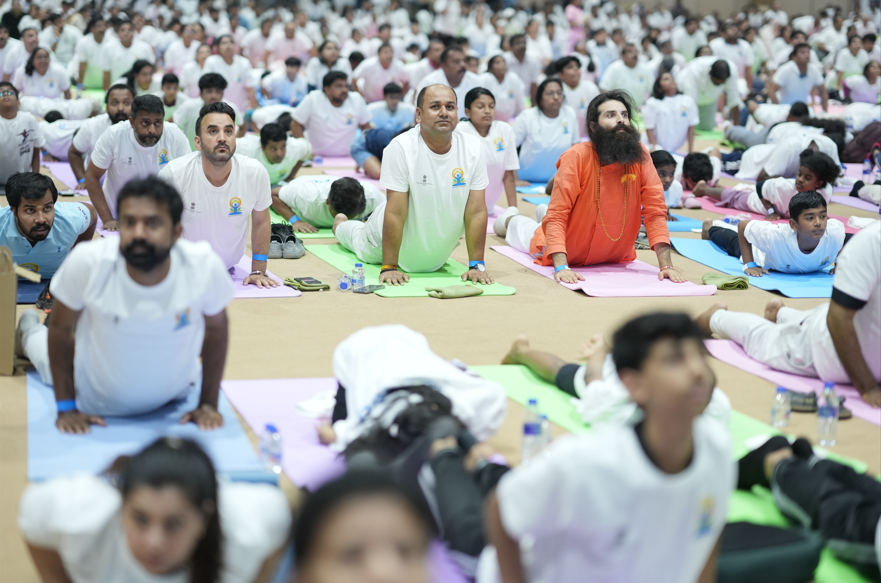 Over 6,000 Gather for International Yoga Day Celebration at Sharjah Expo Centre