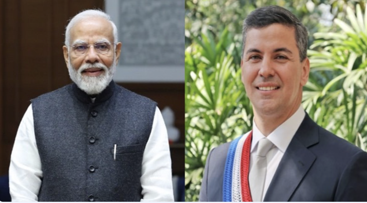 पीएम मोदी आज नई दिल्ली में पराग्वे के राष्ट्रपति सैंटियागो पेना पलासिओस से करेंगे वार्ता पीएम मोदी आज नई दिल्ली में पराग्वे के राष्ट्रपति सैंटियागो पेना पलासिओस से करेंगे वार्ता