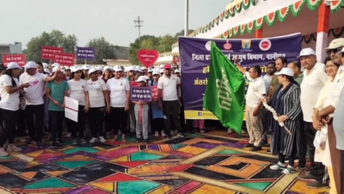 पानीपत: अंतरराष्ट्रीय योग दिवस की तैयारियां जोरों पर, स्कूली बच्चों ने मैराथन में लिया हिस्सा