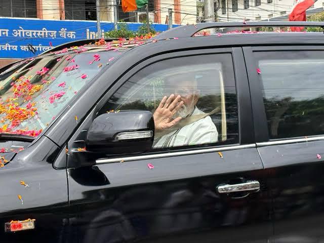 PM Modi holds roadshow in Tamil Nadu’s Gangaikonda Cholapuram