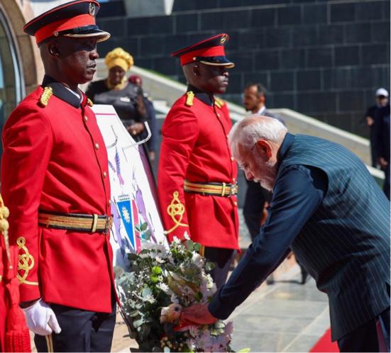 पीएम मोदी ने नामीबिया के संस्थापक और प्रथम राष्ट्रपति डॉ. सैम नुजोमा को श्रद्धांजलि की अर्पित