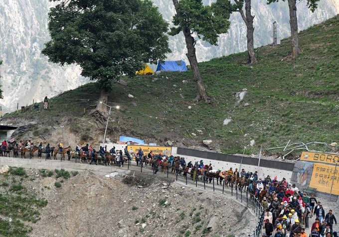 Shobha Karandlaje joins Amarnath Yatra, hails improved facilities at Baltal base camp