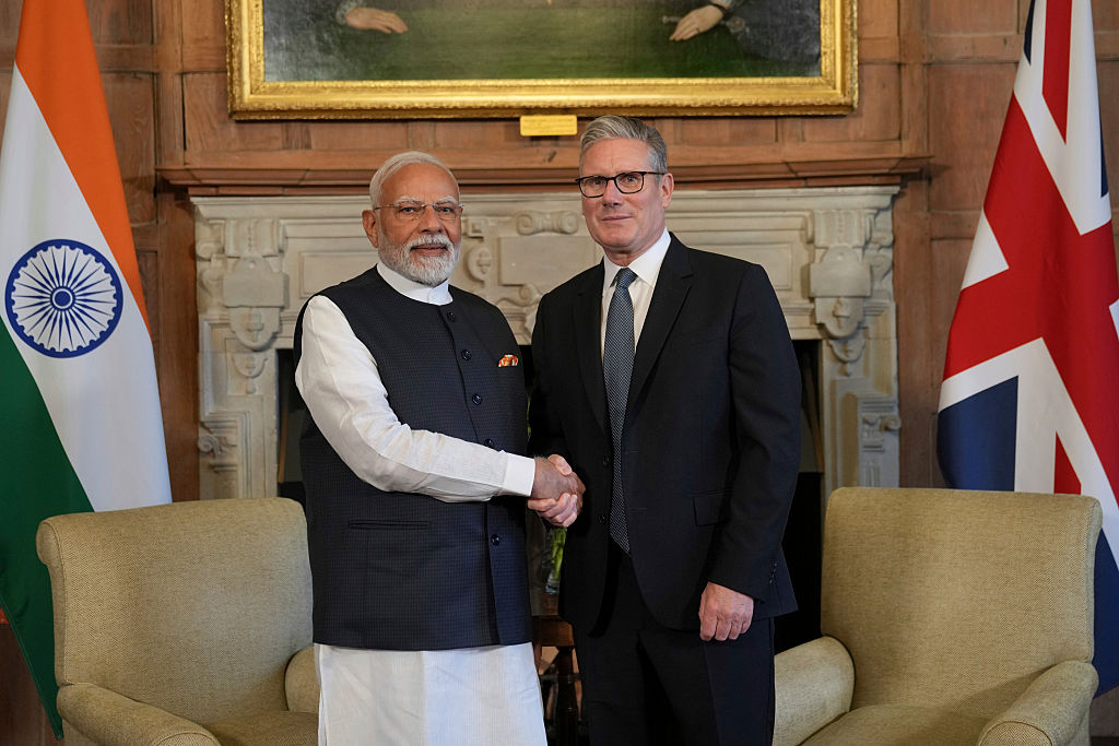 UK Prime Minister Starmer Hosts India's Prime Minister Modi At Chequers