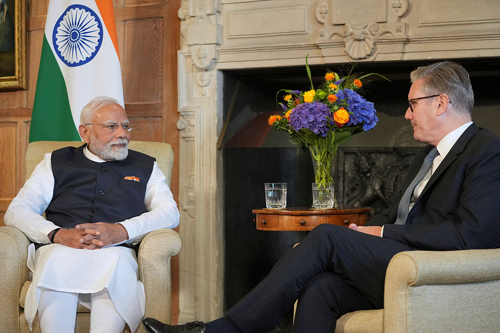 UK Prime Minister Starmer Hosts India's Prime Minister Modi At Chequers